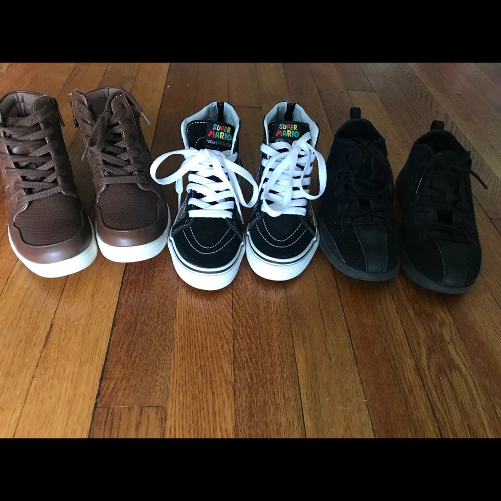 Kids shoes. Jordans, Mario, Kenneth Cole